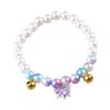 Princess Style Cat Necklace With Crystal Pendant Cat Puppy Dress Collar Pet Pearl Collar  Puppy