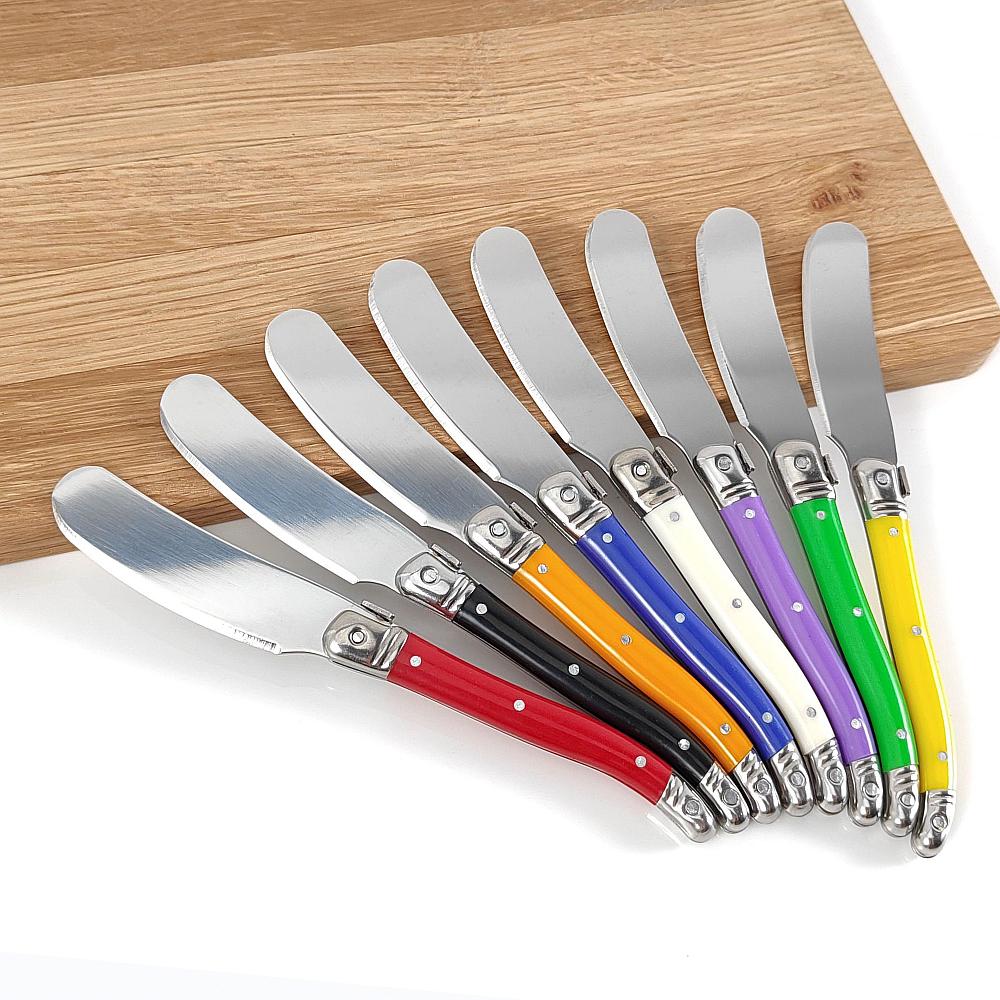 8Pcs Colorful Cheese Knife Set Butter Spatula Knife Cheese slicer Cream Jam spreader Dessert cutting knife Baking tool