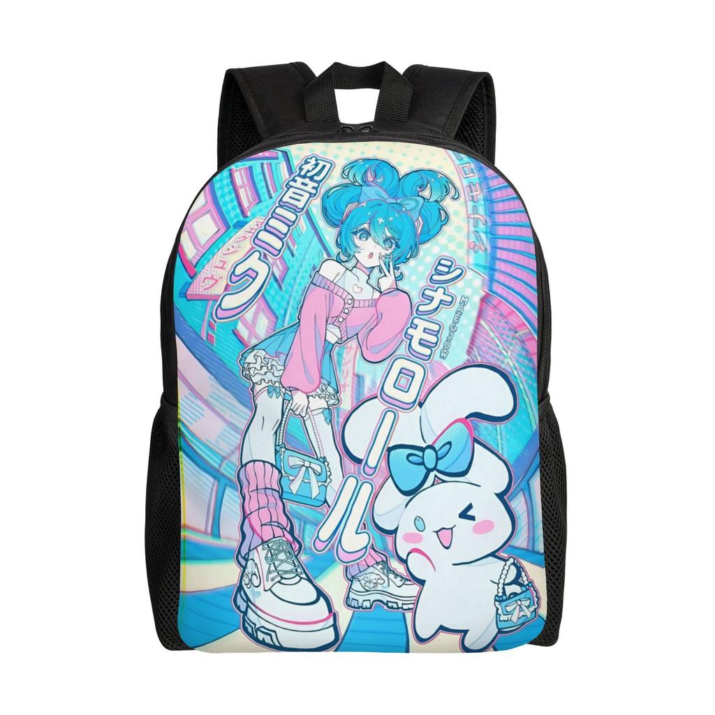 Hatsunes Anime Mikus Travel Backpack Men Women School Computer Bookbag Virtual Singer College Student Daypack Bags