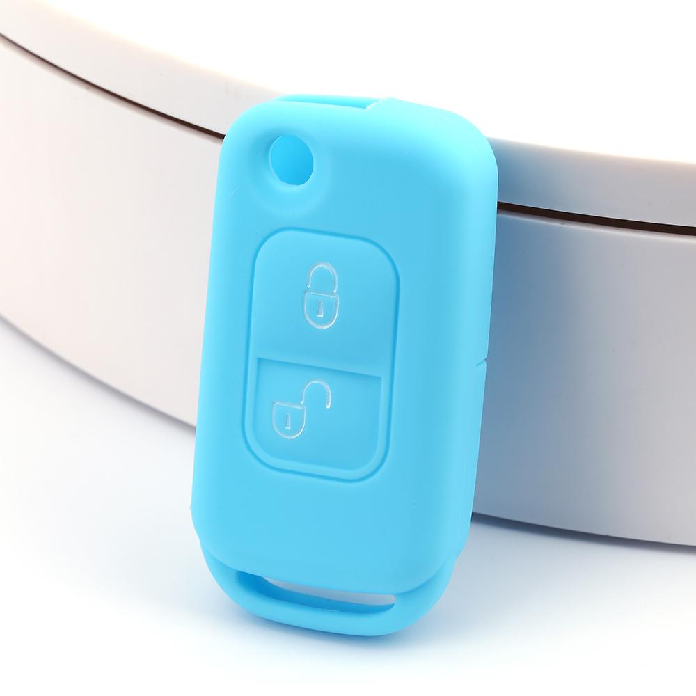 Silicone Cover Flip Folding Remote Car Key Case for Mercedes Benz W168 A170 SLK R170 E113 Class A/C/E/S W202 W203 Alarm