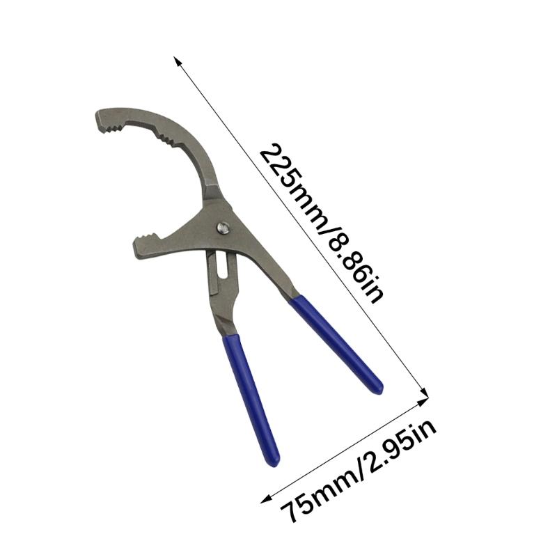 Professional Oil Filter Tool Steel Construction Nonslip Handle Universal For Various Filter Size Easy Storage