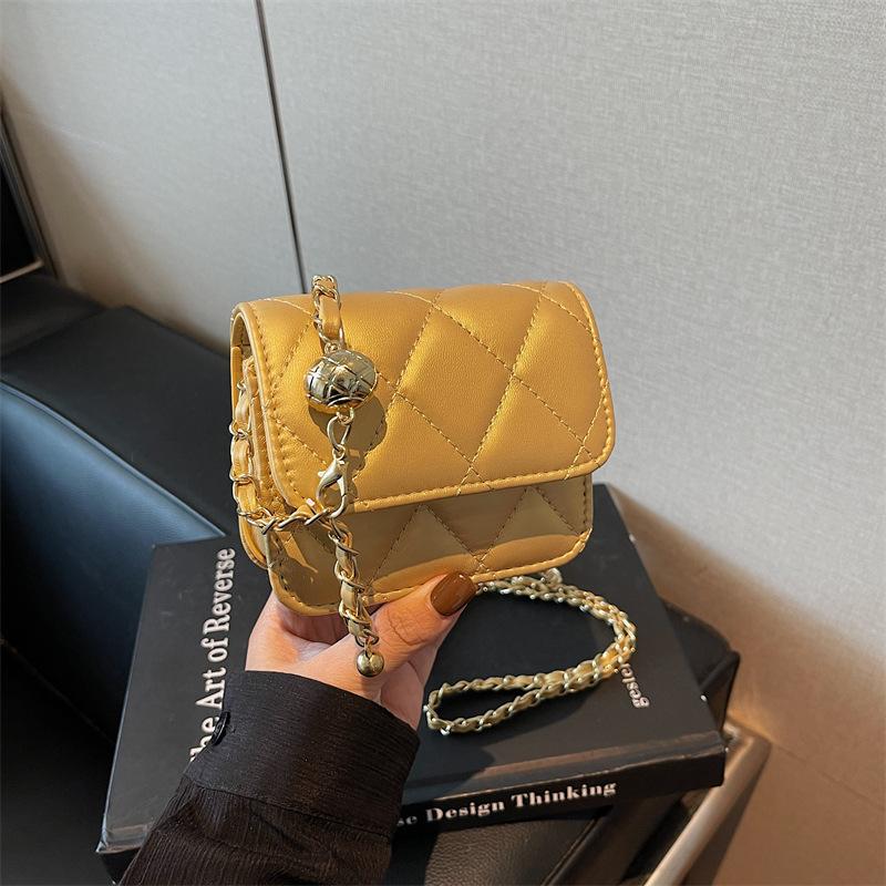 

Премиальная маленькая сумка женская сумка новая летняя универсальная на плечо сумка-мессенджер сумка с бриллиантовой цепочкой золотой