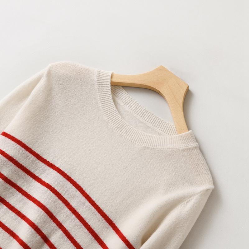 Dámský kašmírový svetr Qinghe kašmír 30% kašmír 70% vlna podzimní a zimní kašmírový svetr měkký a teplý