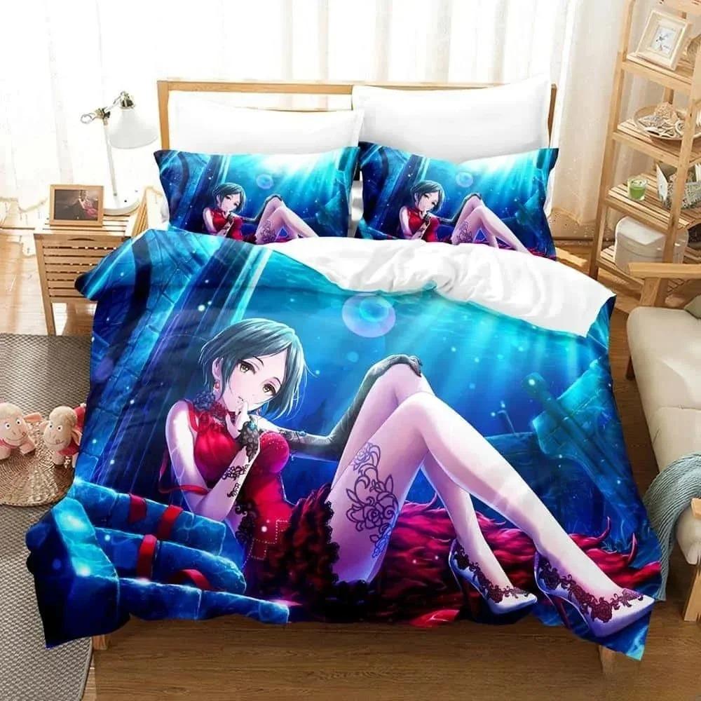 The Idolm@Ster Cinderella Girls Starlight Stage Bedding Set Bedroom Soft Modern Bedspreads Comefortable Duvet Cover Pillowcase