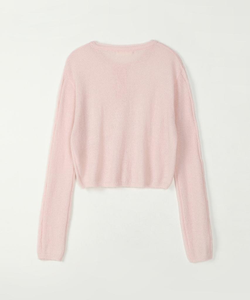 AHWE Mohair Cable Pullover_L Pink
