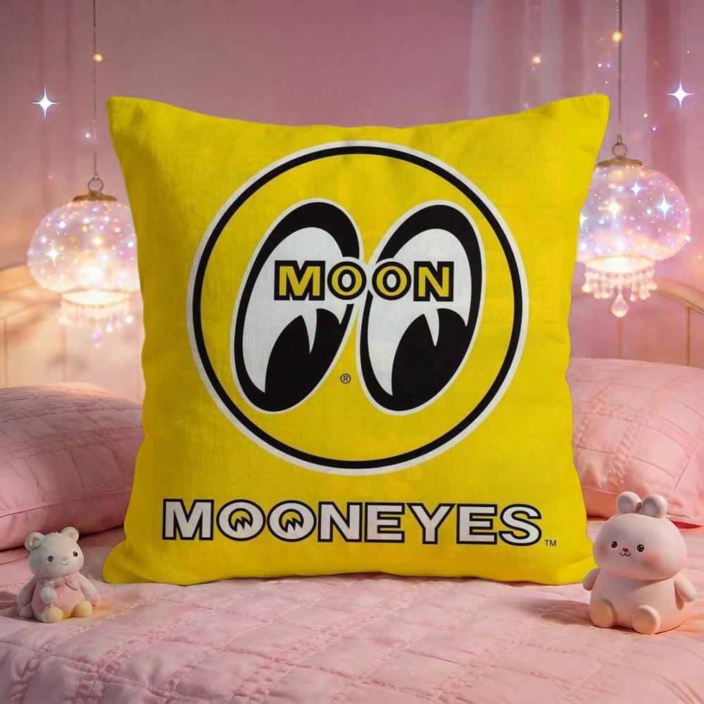 Cute Cartoon MMooneyes Cushion Cover Premium Comfort Reversible Pillow Cove Two In One Design For Any Room  Car Interior