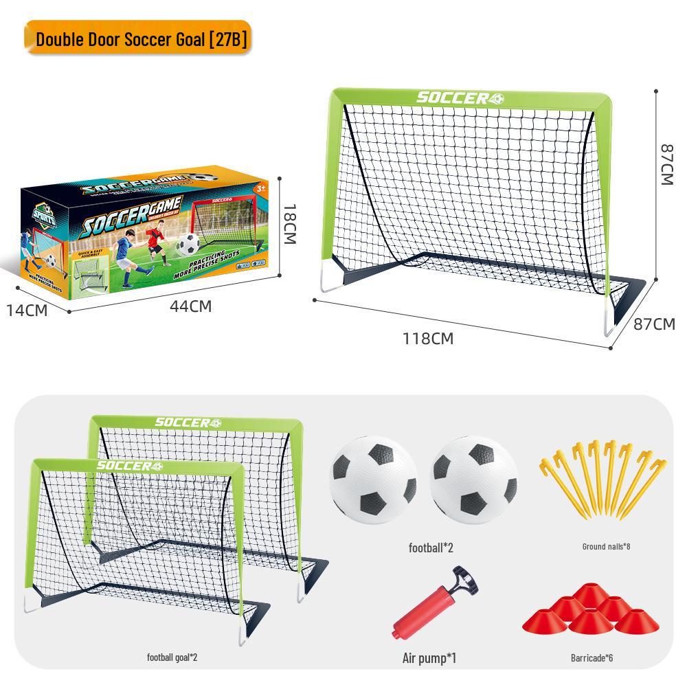 Portable Folding Children's Football Goal - Outdoor Grass Sports Activity Toy for Boys and Parent-Child Play