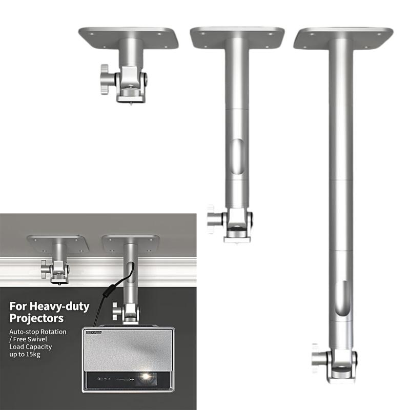 Projector Ceiling Mount Bracket With 1/4Inch Thread For Most Projectors Heavy Duty Metal Construction 10KG Capacity
