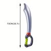 4PCS Funny Inflatable Pirate Swords Halloween Birthday Toy Sword Inflated Simulation Knife for Swimming Pool Cosplay Stage Prop