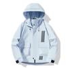 Unisex Hooded Outdoor Windbreaker Jacket Lightweight Waterproof Breathable Trail Hiking Camping Raincoat Men Women