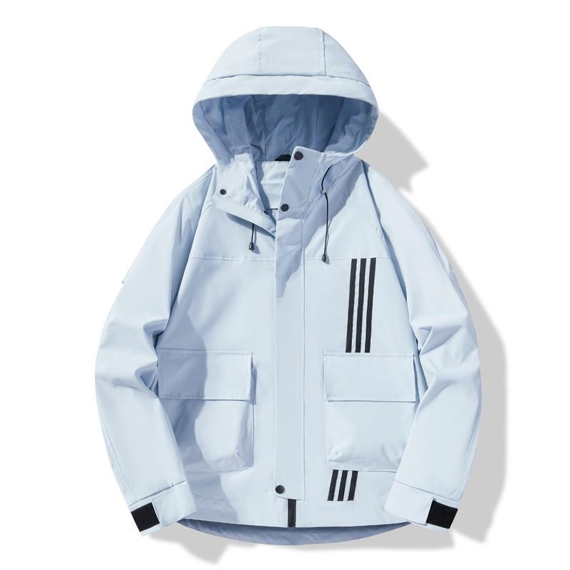 Unisex Hooded Outdoor Windbreaker Jacket Lightweight Waterproof Breathable Trail Hiking Camping Raincoat Men Women