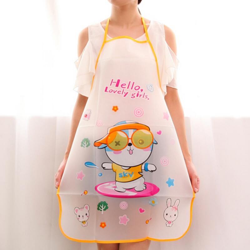 Kitchen Cooking Apron Cotton Linen Stripe Printed Anti-oil Sleeveless Aprons For Men Women Cooking Baking Waist Apron Household