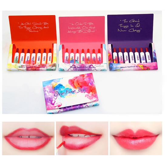 

35шт матовая телесная помада водонепроницаемый длительный макияж увлажняющий блеск для губ