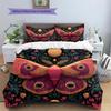 Moon Butterfly  Pattern Bedding Quilt Set Quilt Cover Pillowcase Home Decoration  Gift (1 * duvet cover + 2 * pillowcase, without core)