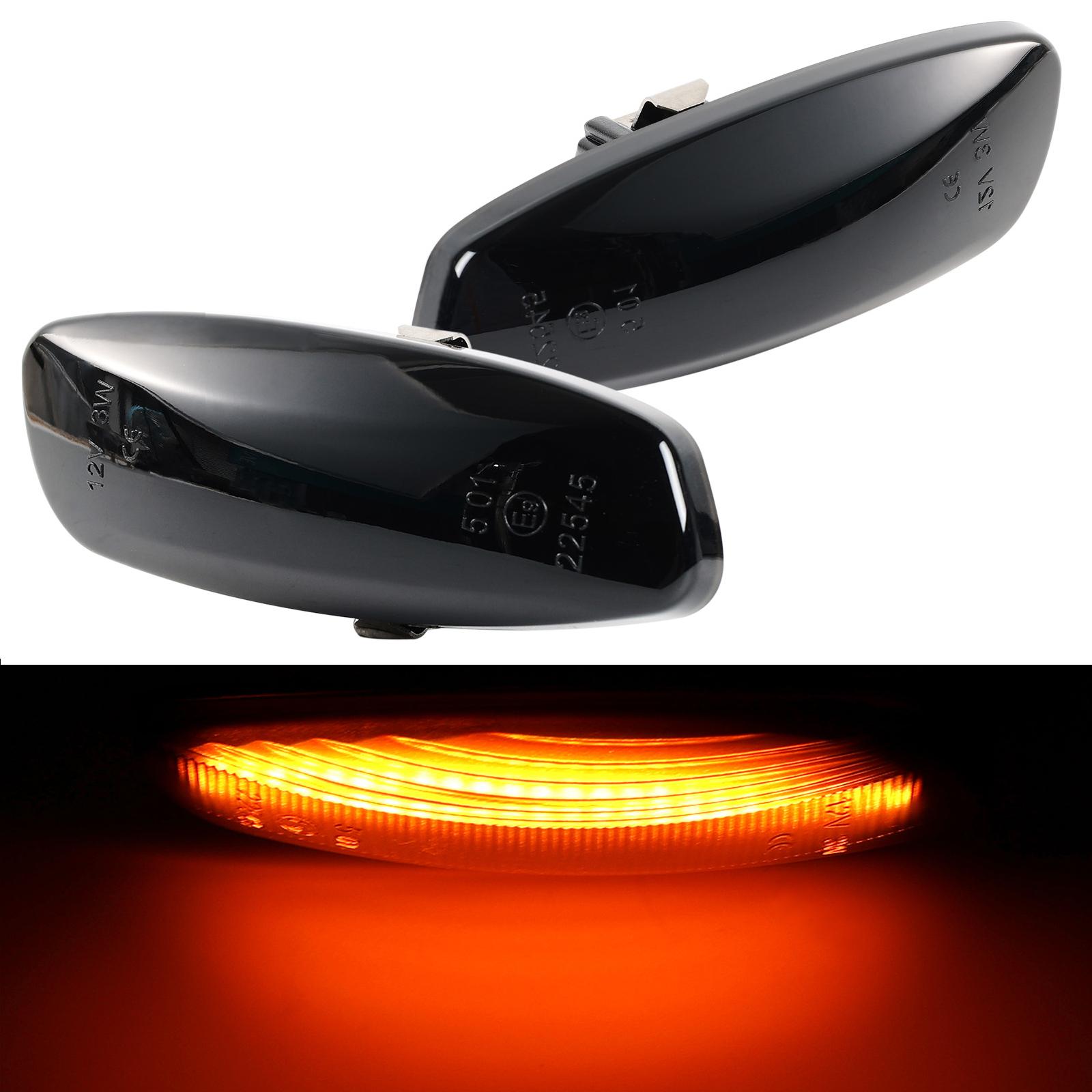 

Дымовой боковой индикатор, динамический поворотник, водонепроницаемый Ip65, безошибочный Canbus для Peugeot 207 308 3008 5008 6325G5 6325G6 чёрный