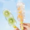 Plastic Ice Molds With Stick for Parties and Gatherings Easy Releases 4 Compartments Popsicles Moulds Ice Cream Molds
