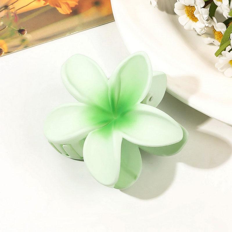 8CM Boho Flower Hair Clip for Women Hawaiian Gradient hairclip Bohemia Flower Hairpin Vacation Hair Claw Clip Sweet Barrettes