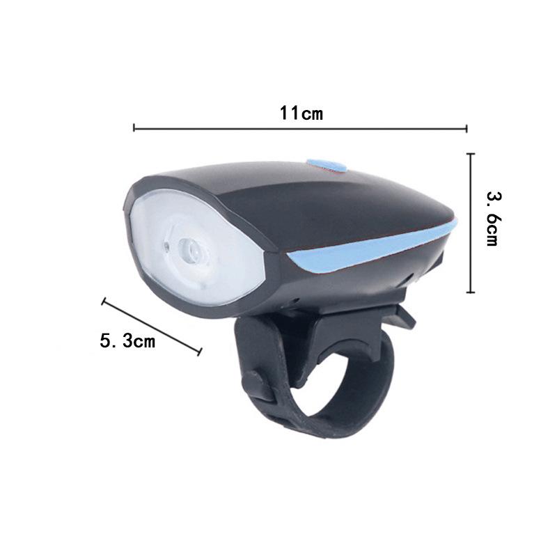 USB Wiederaufladbare Fahrradhupe & Scheinwerfer - Wasserdichtes Multifunktions-Fahrradlicht für Nachtfahrten