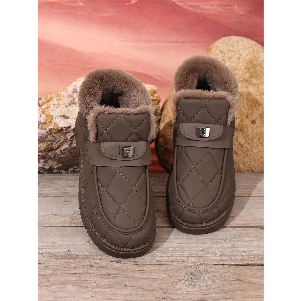 Snow Boots, Cotton Shoes, Winter New Style, Soft Sole with Thick Velvet, Warm and Fashionable, Versatile Cotton Boots