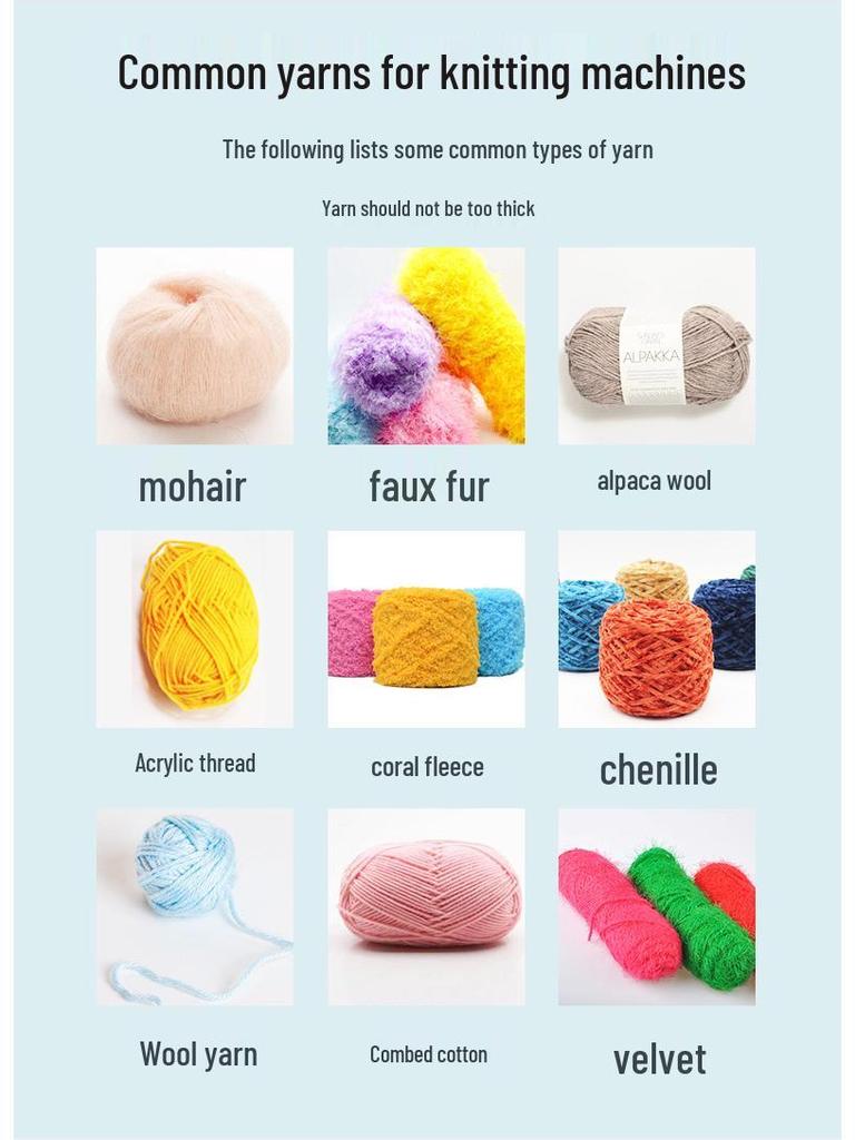 Hand-Cranked Kids Knitting Loom for Socks, Scarves, and Sweaters - Home & Kindergarten Toy