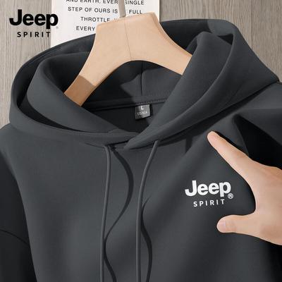 JEEP SPIRIT Men's Loose-Fit Hoodie