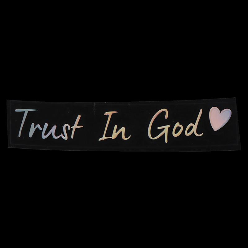 Trust In God Mirror Decal, Car Decals For Women, Faith Mirror Decal, Cute Vinyl Decal, Christian Car Mirror Decal, Religious Car