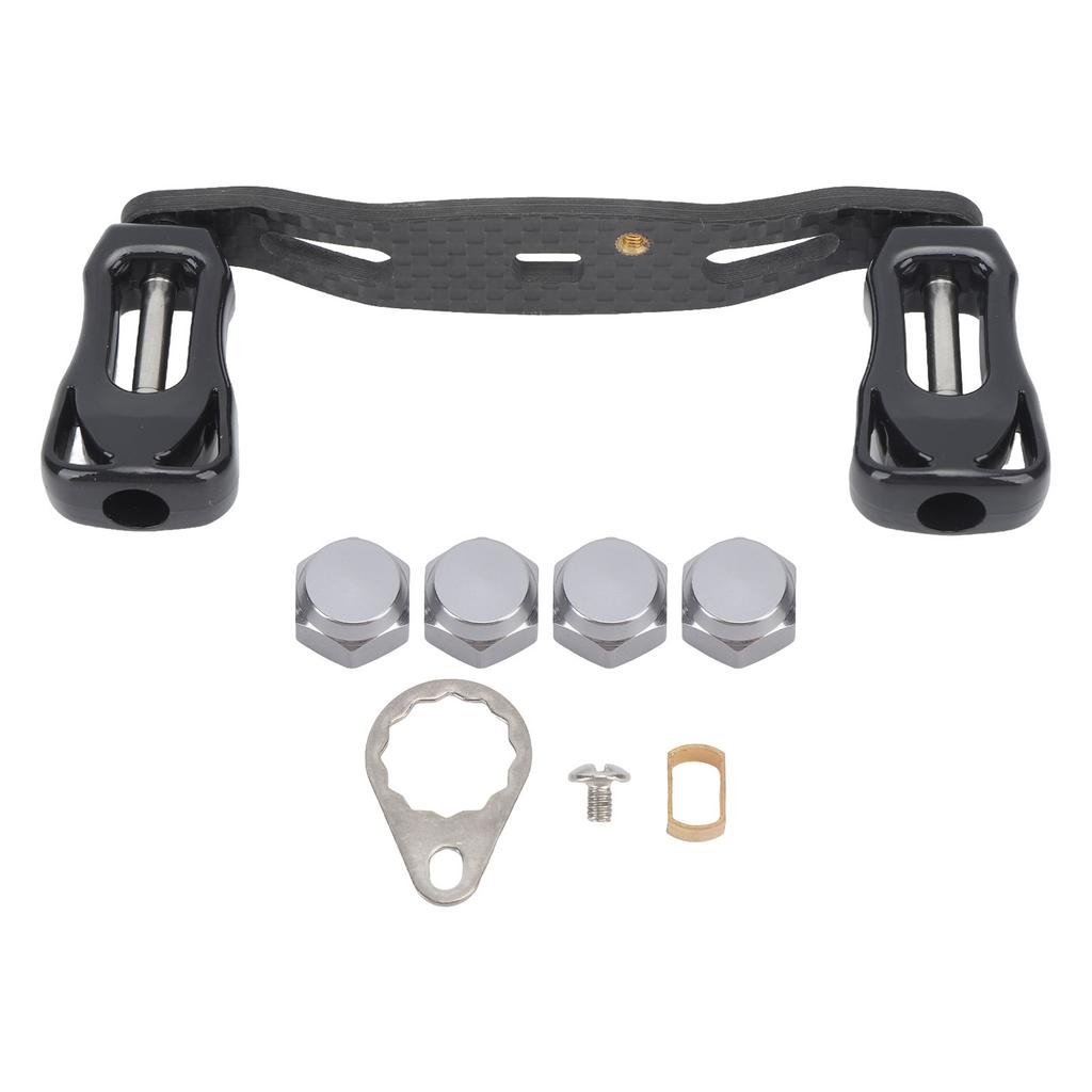 Fishing Reel Handle Carbon Fiber Baitcasting Trolling Reel Rocker Fishing Reel Crank Accessory for