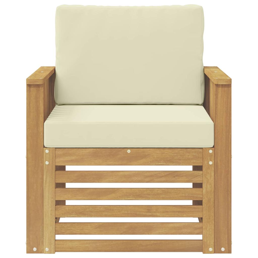 Outdoor Sofa Set Polyester White
