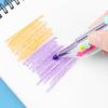 New ABS Multicolor Crayons Push Style DIY Colored Pencil Portable 8 In 1 Painting Tools Kids