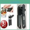 Heavy Duty Stainless Steel Tin Can Opener With Ergonomic Comfy Handle Grip