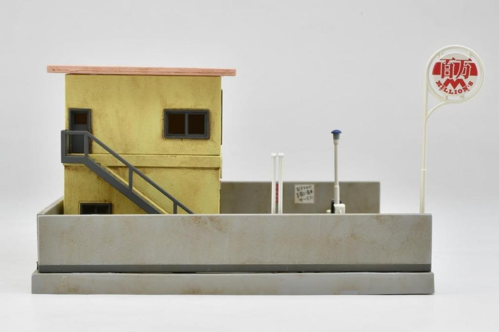 TOMYTEC Building Collection 183 Closed Gas Station A Diorama Supplies
