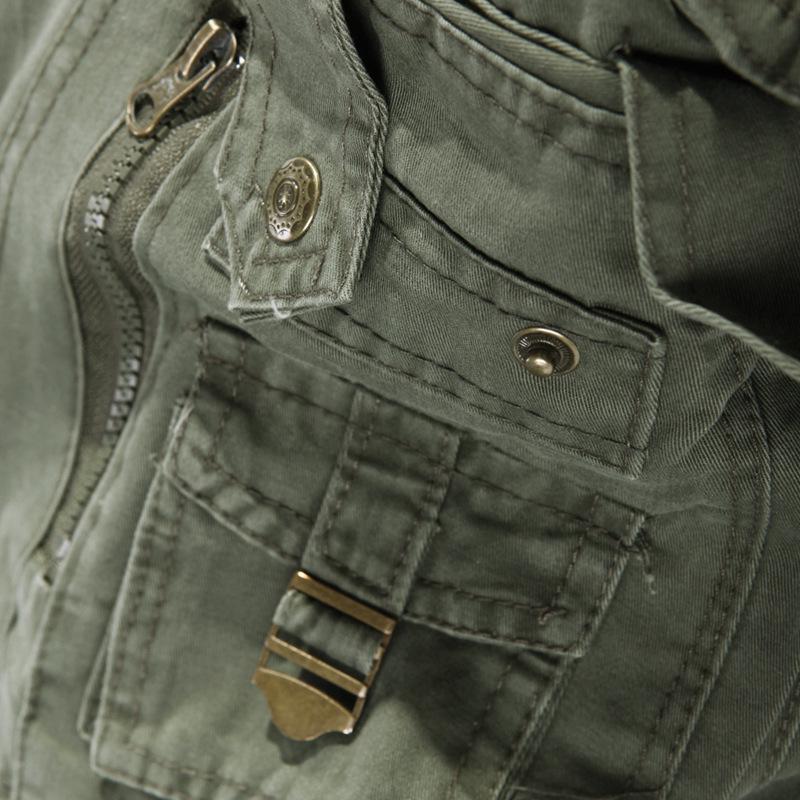 European & American Style Men's Loose Multi-Pocket Overalls - Trendy Casual Large Size Pants