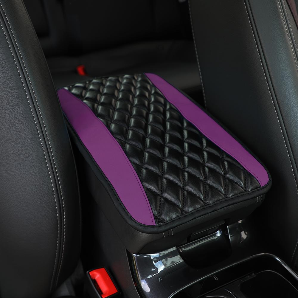 A Three-dimensional Nappa Leather Embroidered Car Armrest Cushion for Dust-proof, Dirt-proof and Water-resistant Car Interiors