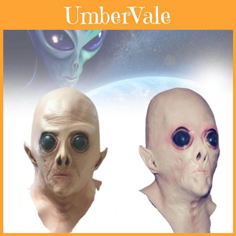 Buitenaards Hoofdmasker Voor Halloween Sci-fi Film Themafeest Met Uniek Handgemaakt Ontwerp