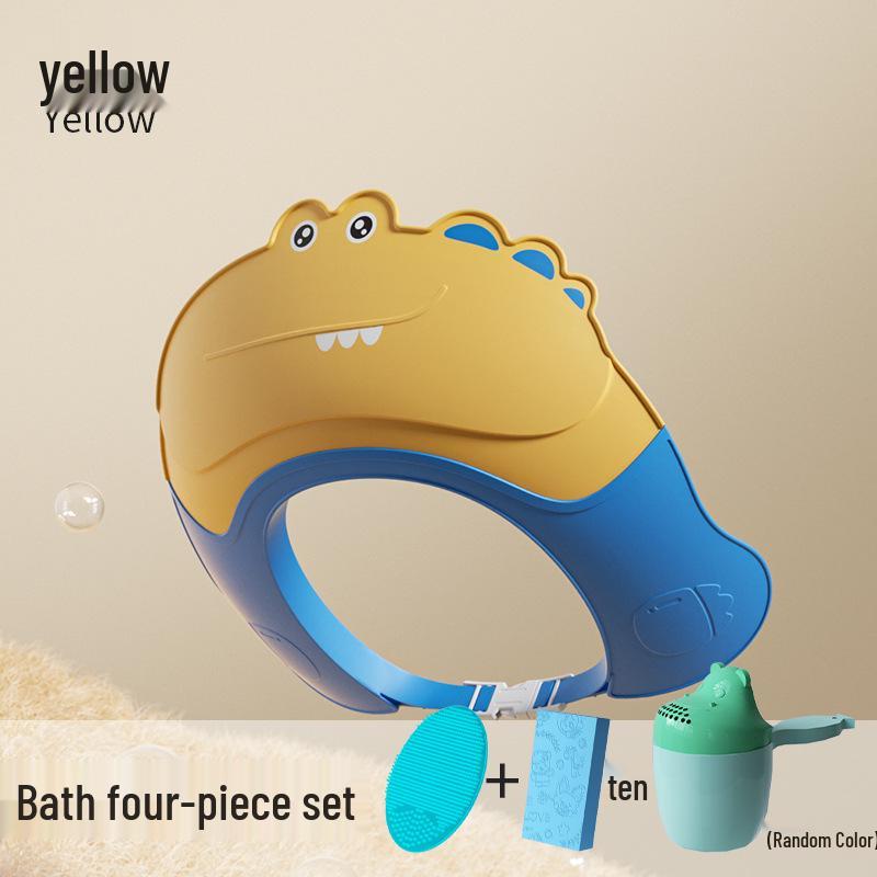 Visera Impermeable para Champú y Gorro de Baño para Niños