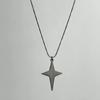 Cross Choker Necklace Four Pointed Star Necklaces Asterism-Necklace Jewelry