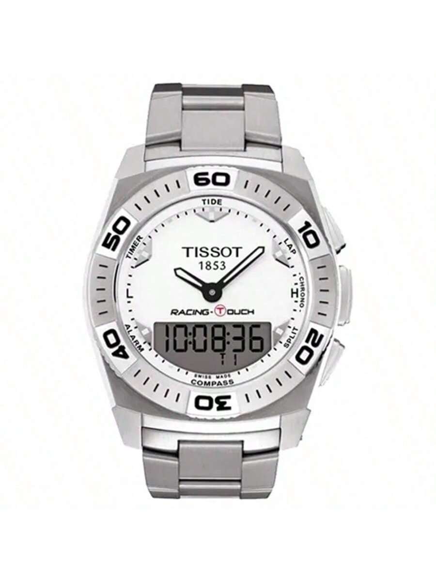 

Tissot men s quartz watch, 100-meter water resistance, stainless steel strap T002.520.11.031.00 білий
