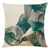 4 Pack Teal Blue Cushion Covers, Peacock-blue Abstract Hand-painted Butterfly Pillow Covers, Invisible Zipper for Sofa & Couch 45 Cm X 45 Cm
