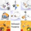copper Charm Bead Charms Bead Charms Halloween Pumpkin Skull Collection Dangle Compatible With Authentic Bracelets Necklaces Women Do It Yourself Jewe