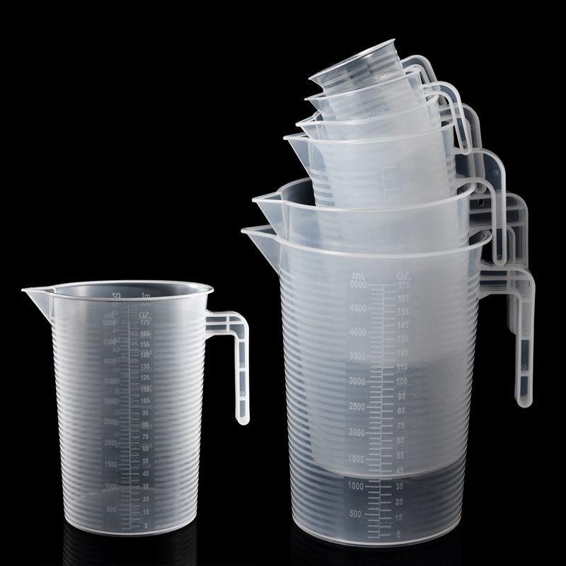 Scale Measuring Cup With Lid Milk Tea Shop Specific Measuring Bucket Large Capacity Scale Transparent Cup Kitchen Baking Supplie
