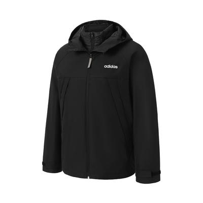 adidas 3 In 1 Outdoor Windproof Warm Sports Jacket Unisex Jackets Black JL8263