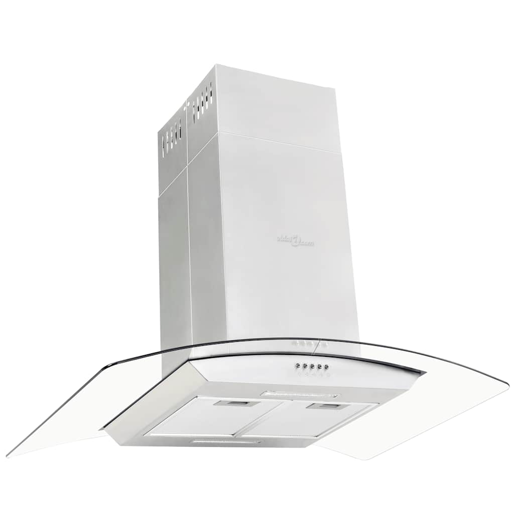 Inselhaube 90 cm Edelstahl 756 m³/h LED