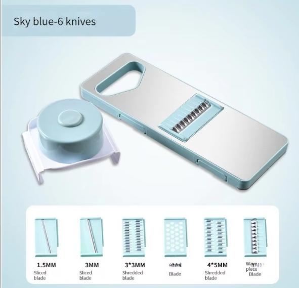 Бытовая терка для картофеля, многофункциональная овощерезка из нержавеющей стали, кухонная терка и скребок оранжевый