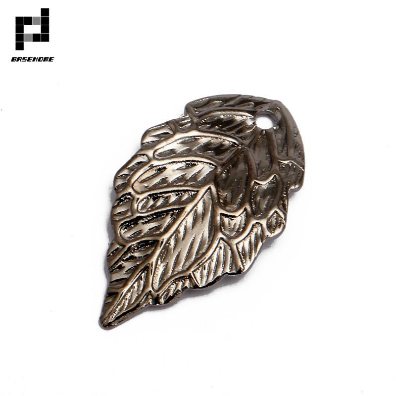 100pcs 10*18MM Gold Color Leaf Charms DIY Jewelry Vintage Bracelet Necklace Pendant Charms Wholesale Brass Material Findings