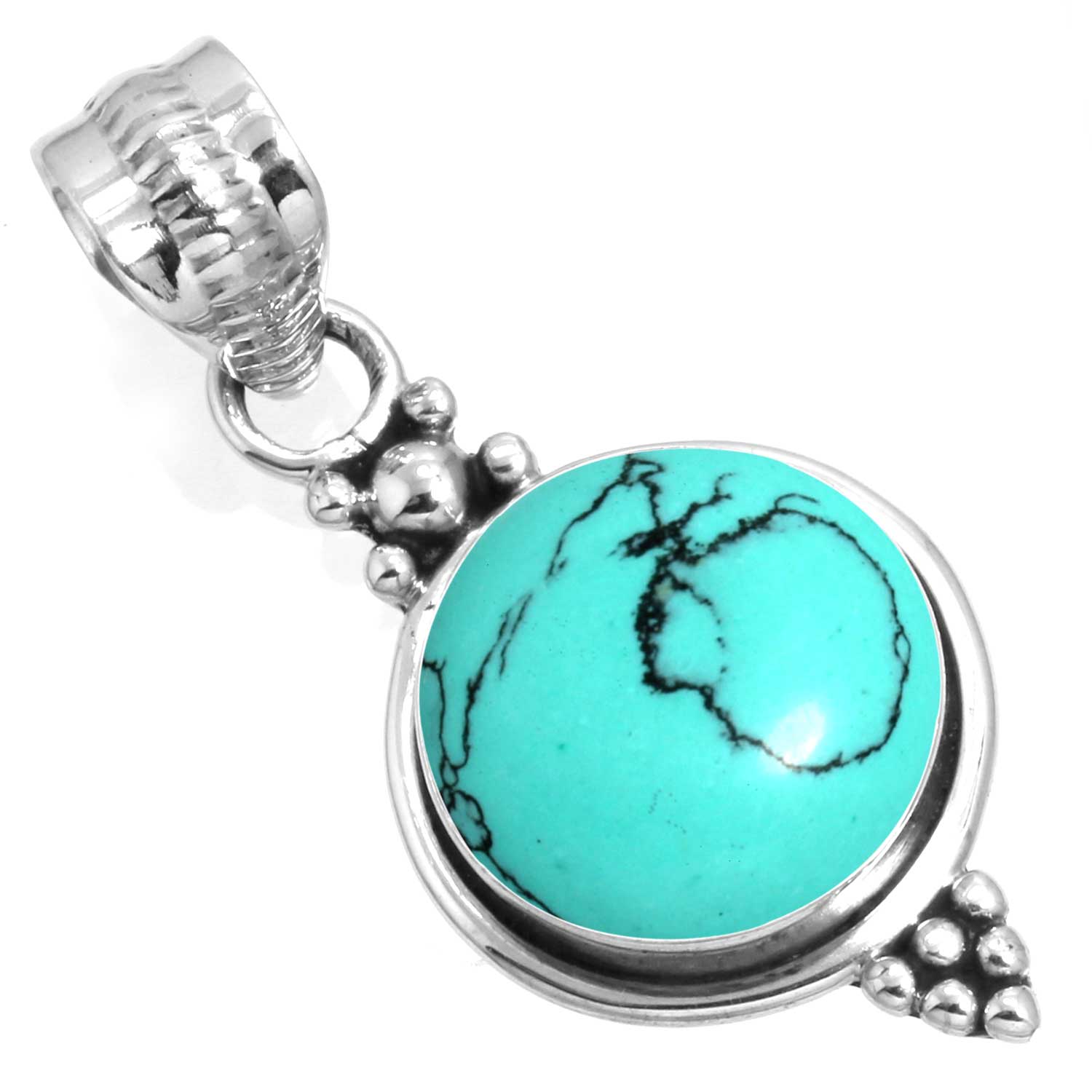 

925 Sterling Silver Pendant Women Gemstone Handmade Jewelry Valentine s Day Gift Blue Green Purple Copper Turquoise Pearl Lapis Mother Of Pearl