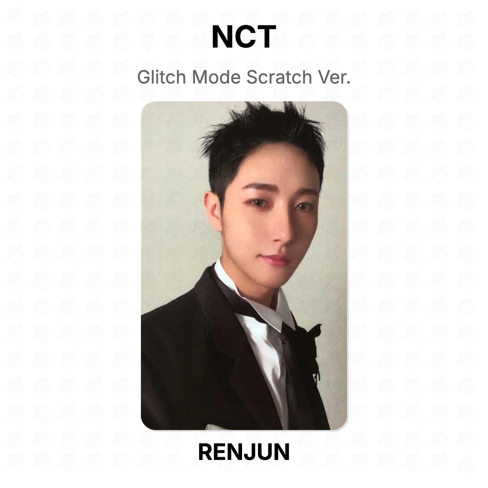 NCT Glitch Mode Scratch Ver. Официальная фотокарта RENJUN beige