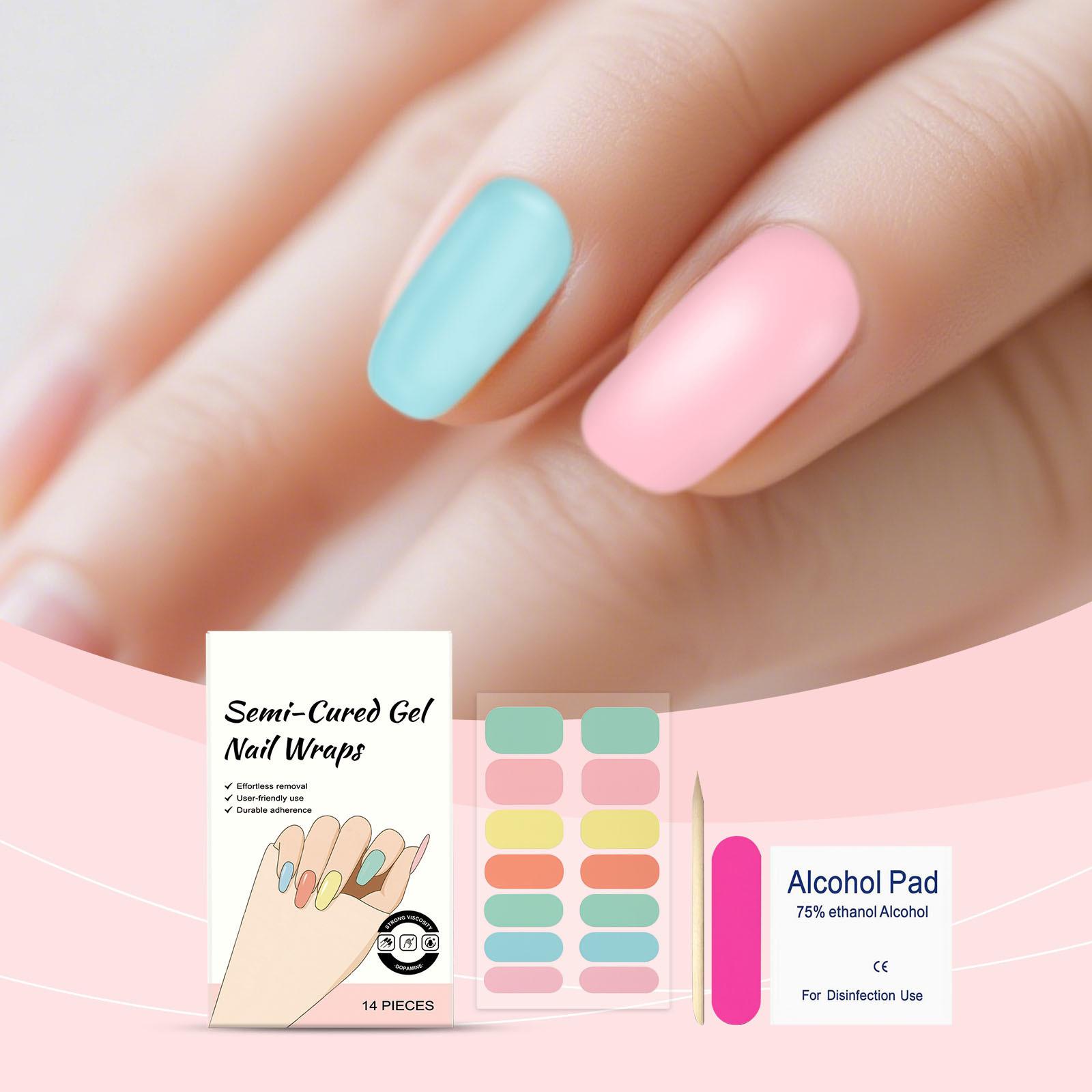 

Dopamine Nail Patches Solid Color, No-Light, High-Stickiness Dopamine Daily Hundred-Tower Nail Patches 1ml One Size