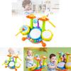 Colorful Early Education Multi-functional Drum Set With Microphone And Piano Toy Instruments For Kids Ages 2 To 6 Years