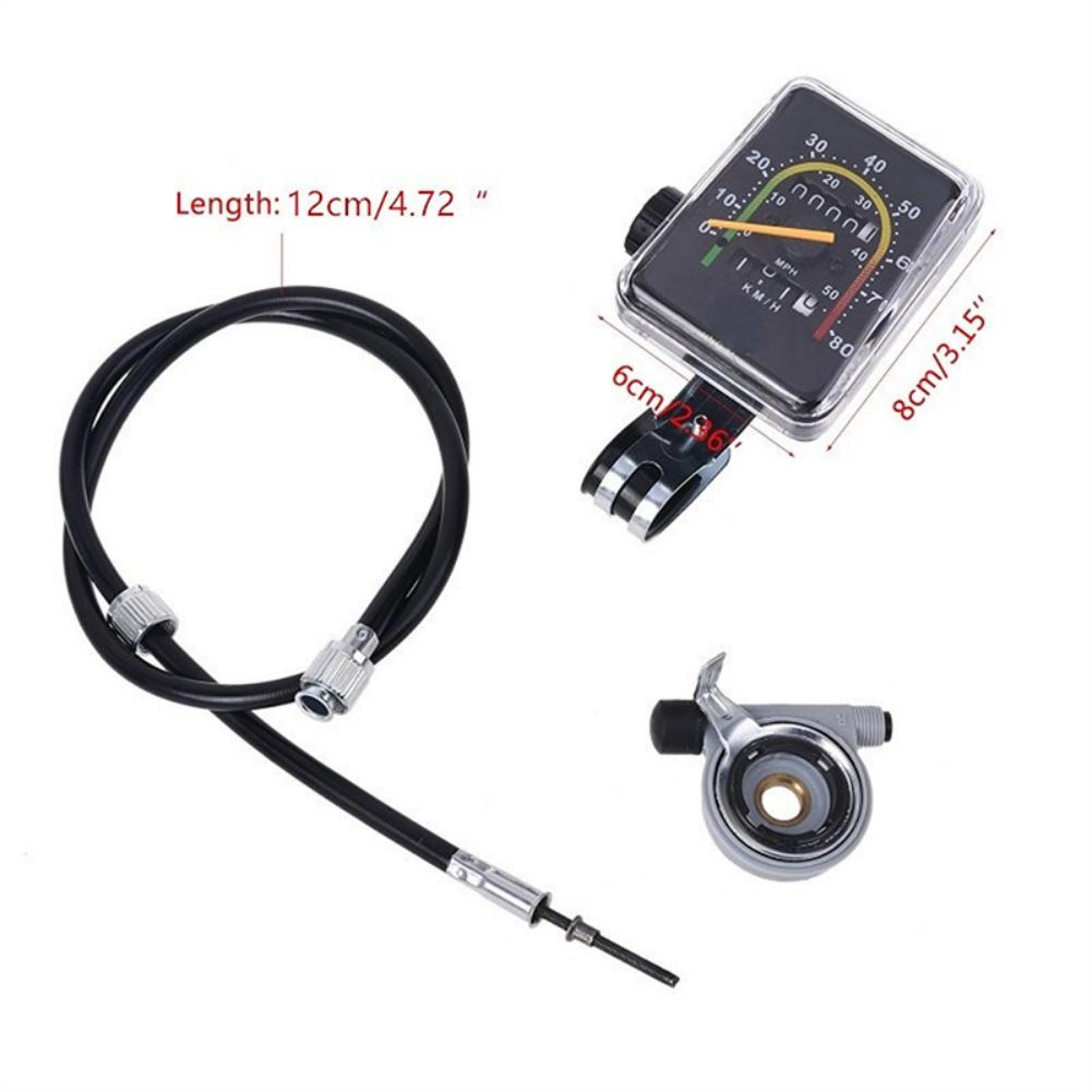 

Bicycle Mechanical Odometer Retro Style Compatible with Standard Biking Needs Rectangle