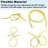 10PCS LED COB Flexible Ultra Slim Filament 3V Spiral Bulb Filament Retro Edison Bulb Lamp Parts Diode Lighting Strip Decoration